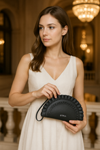 Lorem Moon Leather Clutch