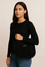 Anne Suede Tote Black