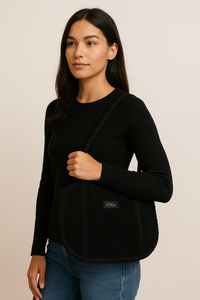 Anne Suede Tote Black