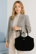 Anne Suede Tote Black