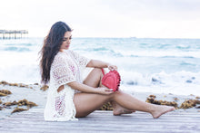 Lorem Moon Leather Clutch