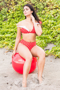 Lola Dotted Bottom- Red