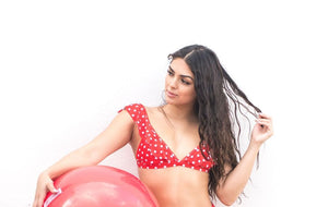 Lola Dotted Top- Red