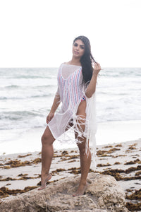 Sandy Fringed Poncho