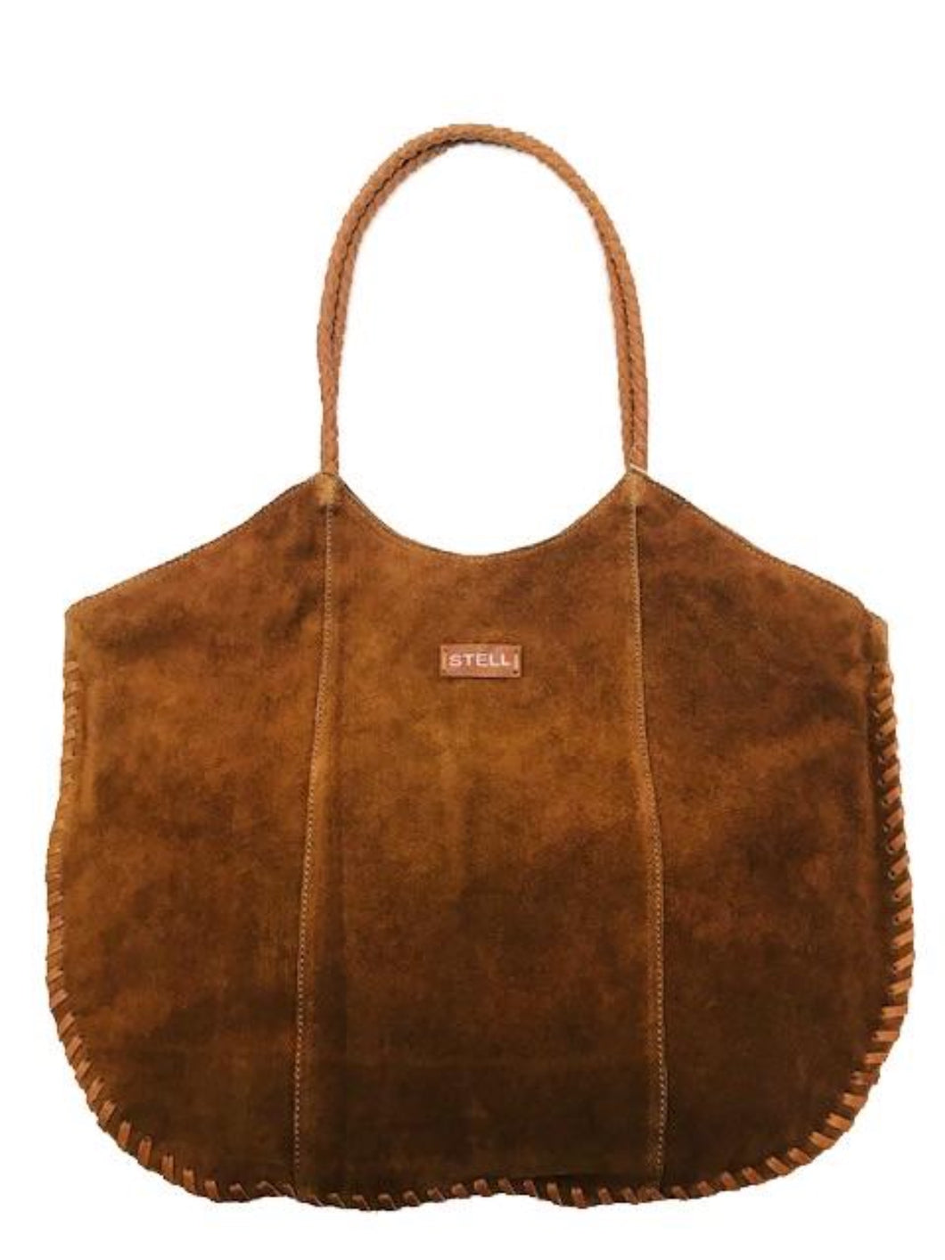 Anne Suede Tote Tan