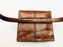 Leah Leather Belt Bag- Brown