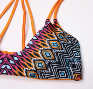 Joyus Print Criss Cross Two-Piece Bikini