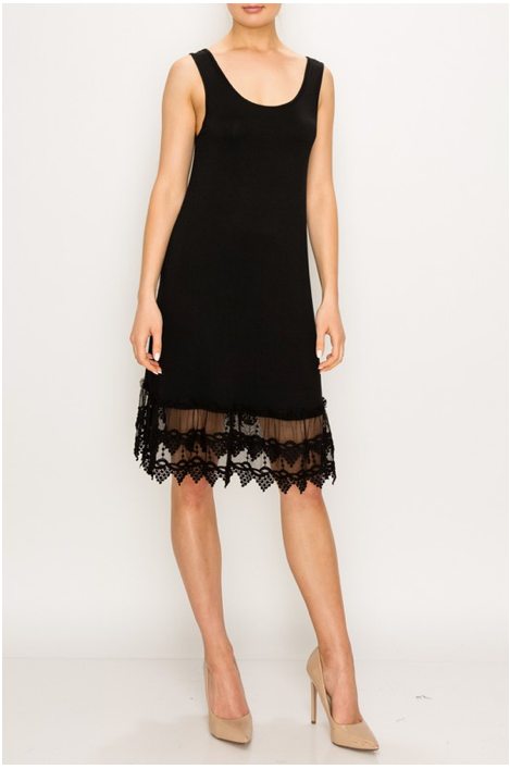 Mirna Black Shift Dress