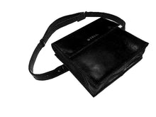 Leah Leather Belt Bag- Black