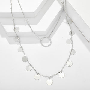 Circle Multilayer Necklace
