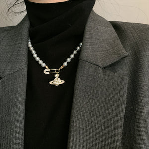 Planet Pearl Necklace