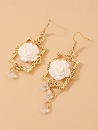 Retro Rose Earrings