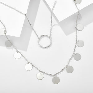 Circle Multilayer Necklace