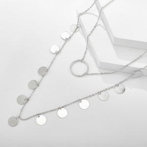 Circle Multilayer Necklace
